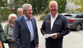 Dienststellenleiter Kratzel mit RCD Präsident Schubert